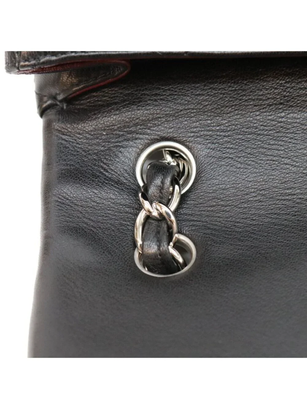 Chanel Black Lamb Silver Single Flap Maxi Quilted 34